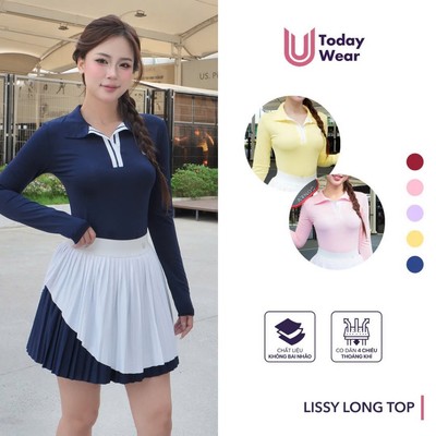 [XẢ KHO ĐÓN TẾT] Áo thun thể thao nữ dài tay Lissy long top Today U Wear chất liệu giữ nhiệt co giãn chơi thể thao