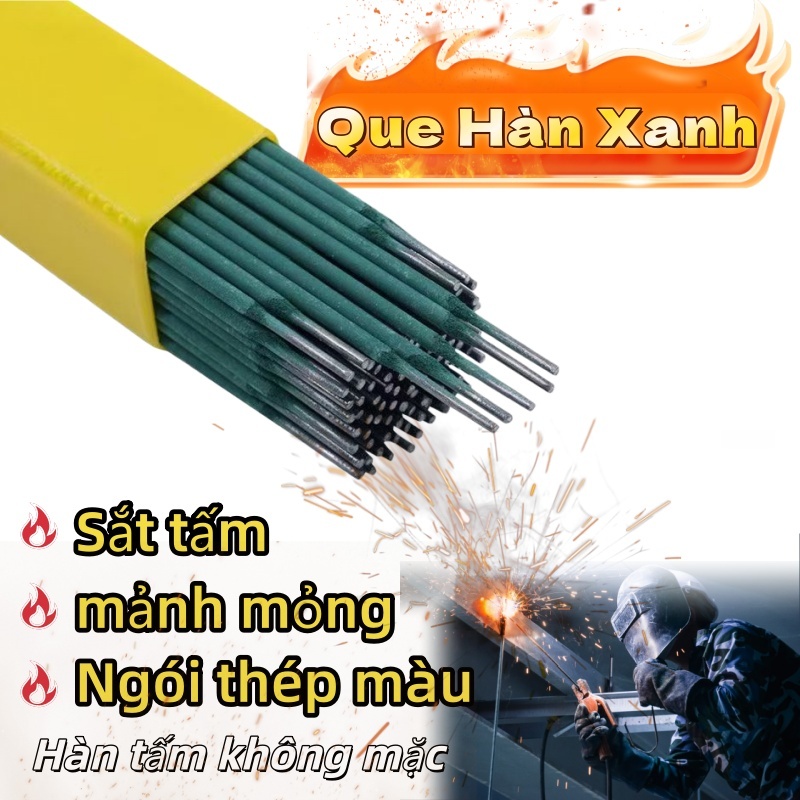 Que hàn/Que Hàn Sắt Mỏng/hàn sắt/Que Hàn Xanh 2.0mm/Que Hàn Xanh