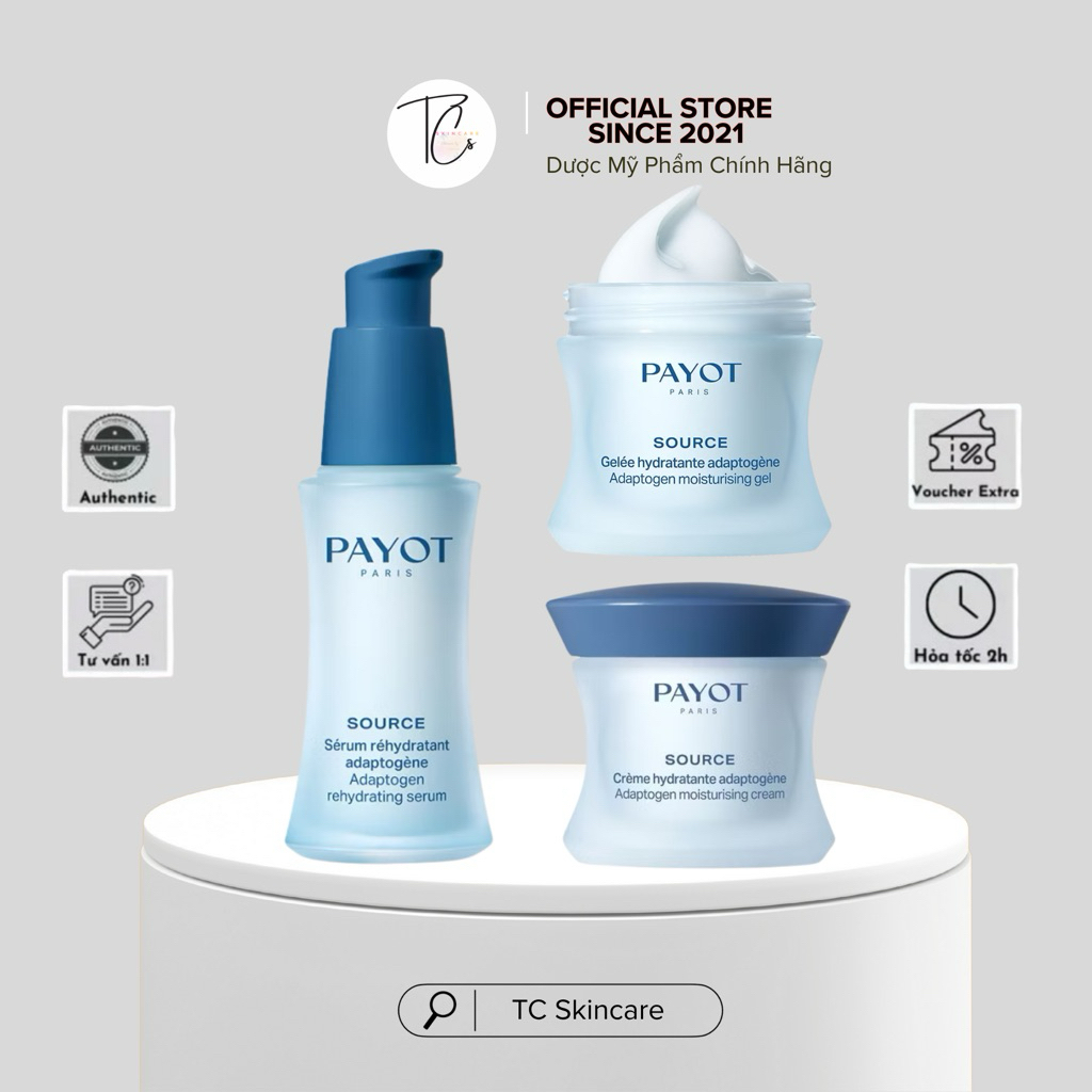 [Công Ty] Kem Dưỡng/ gel dưỡng/ Serum Cấp Ẩm Đa Tầng Phục Hồi Da Căng Bóng Payot Adaptogen 50ml