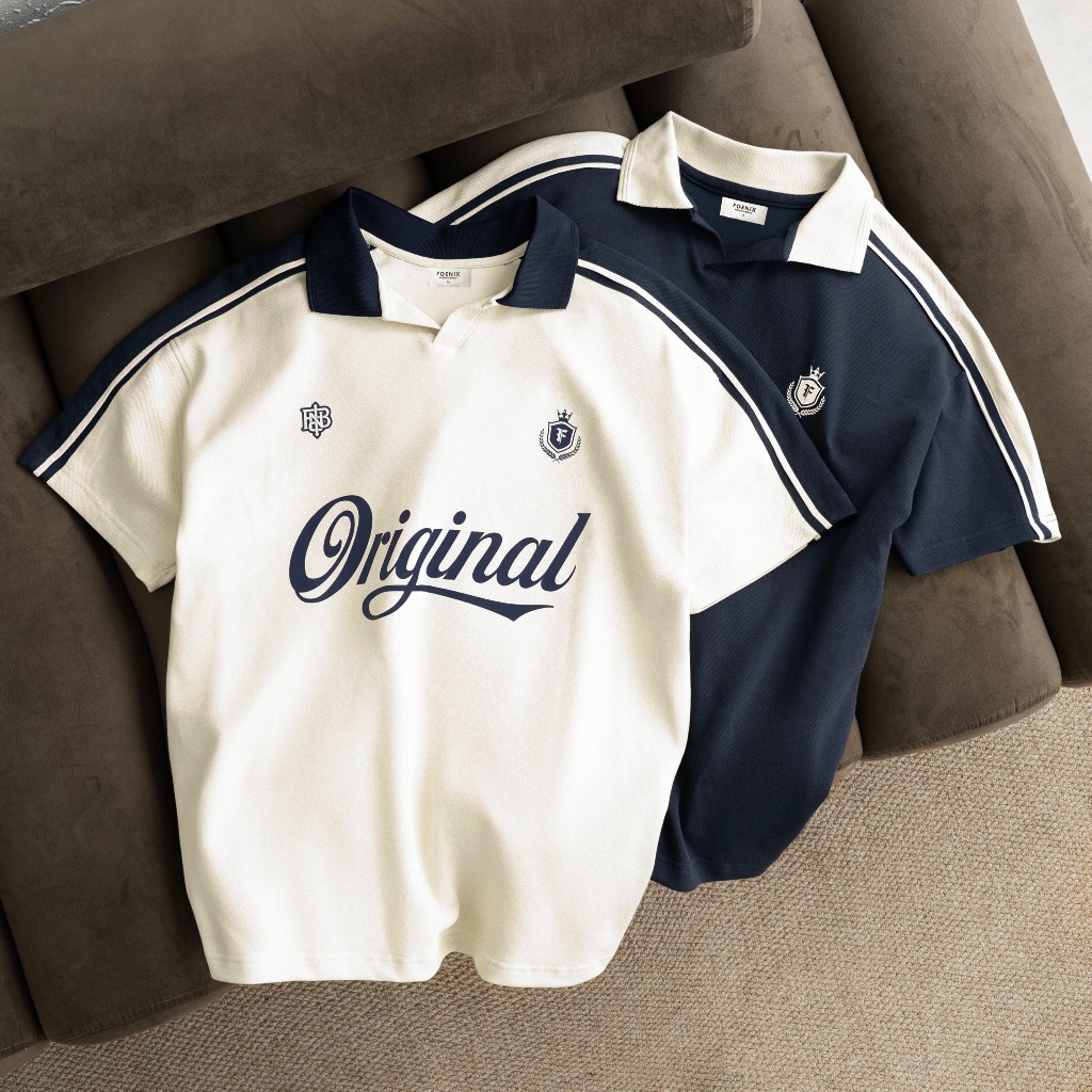 Áo Polo nam OGN FOENIX Chất liệu cá sấu Flex-Wave Cotton cao cấp, Form Loose-Fit PLS01