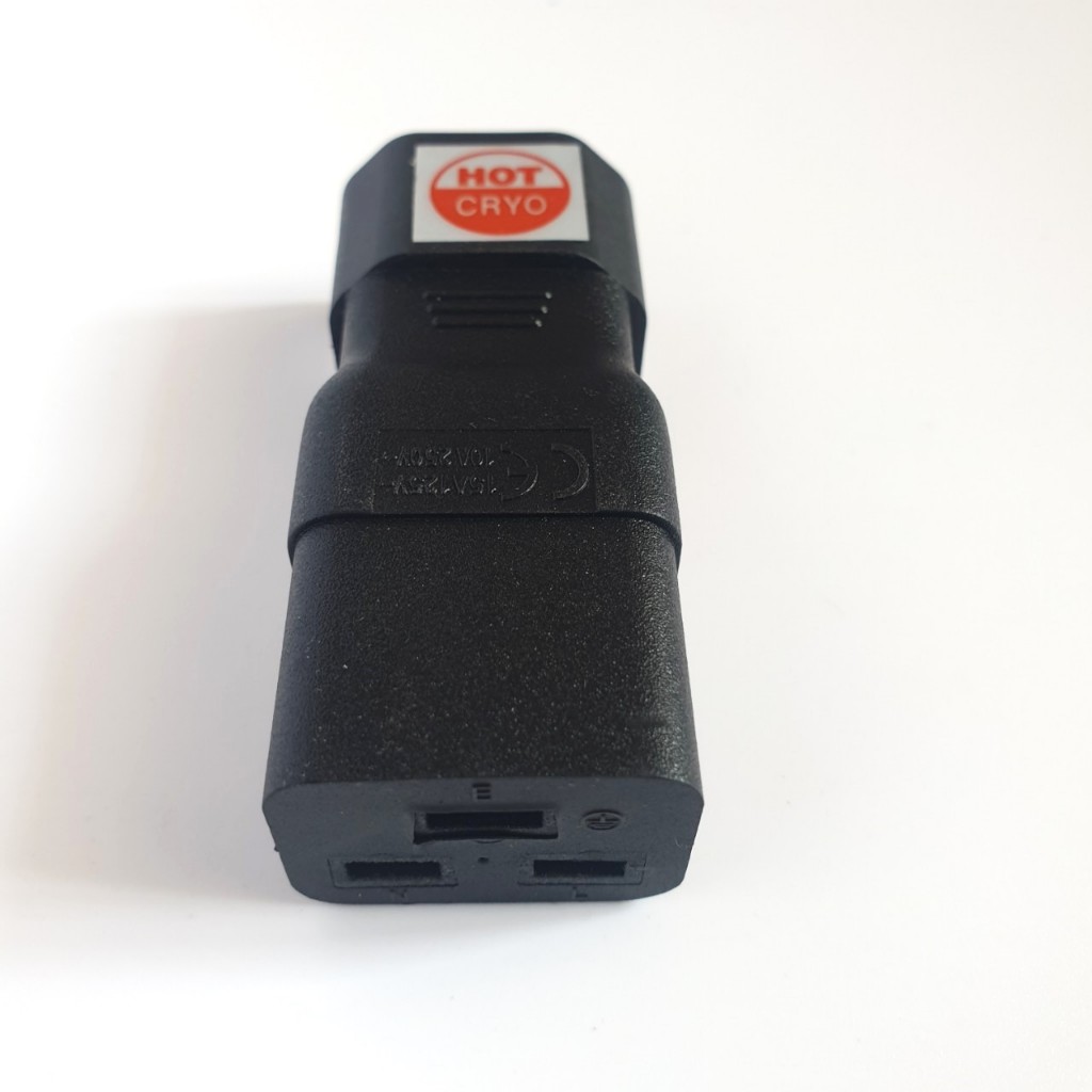 Adapter đổi đầu jack nguồn từ C19 – C15, C15 – C19 Chất lượng cao