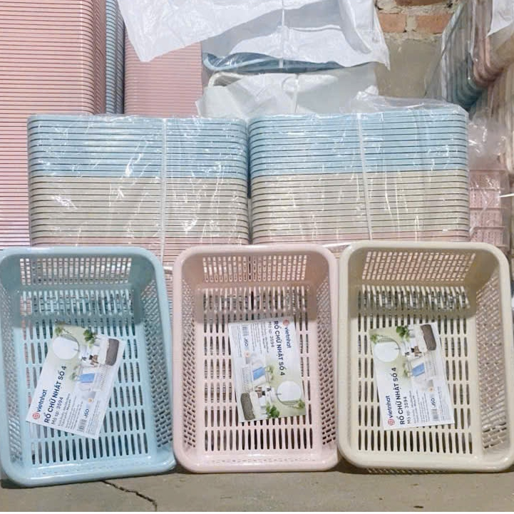 Rổ nhựa đựng đồ đa năng ,rổ nhựa đựng đồ dùng học tập , rổ đựng tài liệu 3594