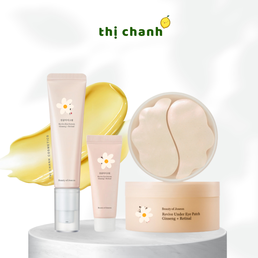 [Sẵn 2 size] Kem Mắt/ Mặt Nạ Mắt Chống Lão Hoá BEAUTY OF JOSEON Revive Eye Serum/ Patch Ginseng + Retinal