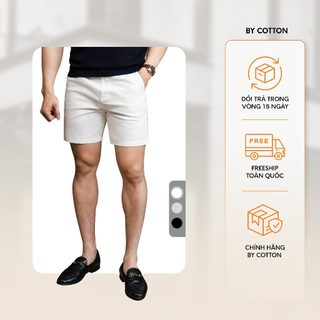  Quần Short Jeans  Cao Cấp 3 Màu Đen - Trắng - Be – BY COTTON 