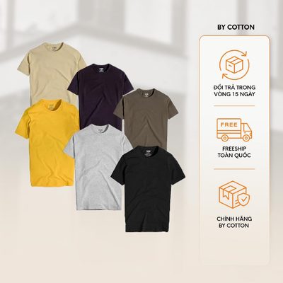Áo Thun Cổ Tròn Cao Cấp Basic Multi Color - Luôn Tặng Hộp Đóng – BY COTTON