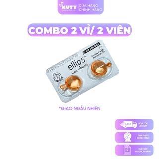  Combo 2 Vỉ Serum Dưỡng Tóc Ellips Hair Vitamin  2 viên vỉ  Giao Mẫu Ngẫu Nhiên 