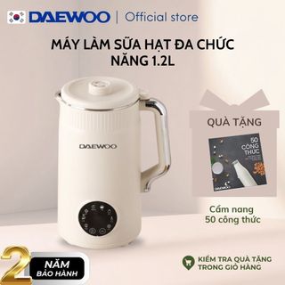  Máy Làm Sữa Hạt Daewoo DWSM-1512 1.2L tặng Cẩm Nang 50 Công Thức - Máy Xay Nấu Đa Năng BH 2 năm 