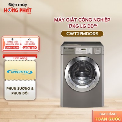 Máy Giặt Cho Tiệm Giặt 17kg LG DD™ OPL Type Màu Bạc CWT29MDORS [Freeship HCM]