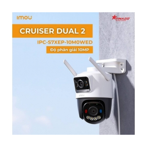 Camera Wifi IMOU Cruiser Dual 2 10MP – Hai mắt, Đàm thoại 2 chiều, Phát hiện người-xe, Có LAN, Kèm n