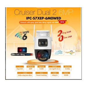 Camera Wifi IMOU Cruiser Dual 2 6MP – Hai mắt, Phát hiện chuyển động, Đàm thoại 2 chiều, Có LAN, Kèm