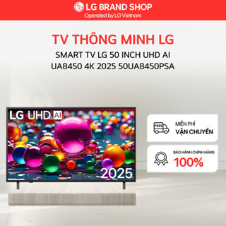   Chỉ giao miền Nam Bắc  50UA8450PSA - Smart TV LG 50 Inch UHD AI UA8450 4K 2025 