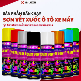  Sơn Xe Ô Tô - Sơn Xóa Vết Xước Ô Tô - Xóa Vết Xước Xe Màu Trắng Đen Ghi Bạc Đỏ Xanh Vàng CARTY 