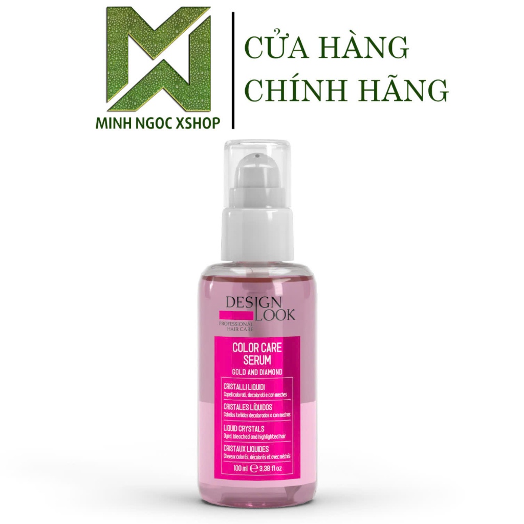 Tinh dầu dưỡng phục hồi chăm sóc tóc nhuộm Design Look Color Care Serum Gold And Diamond 100ML Chính
