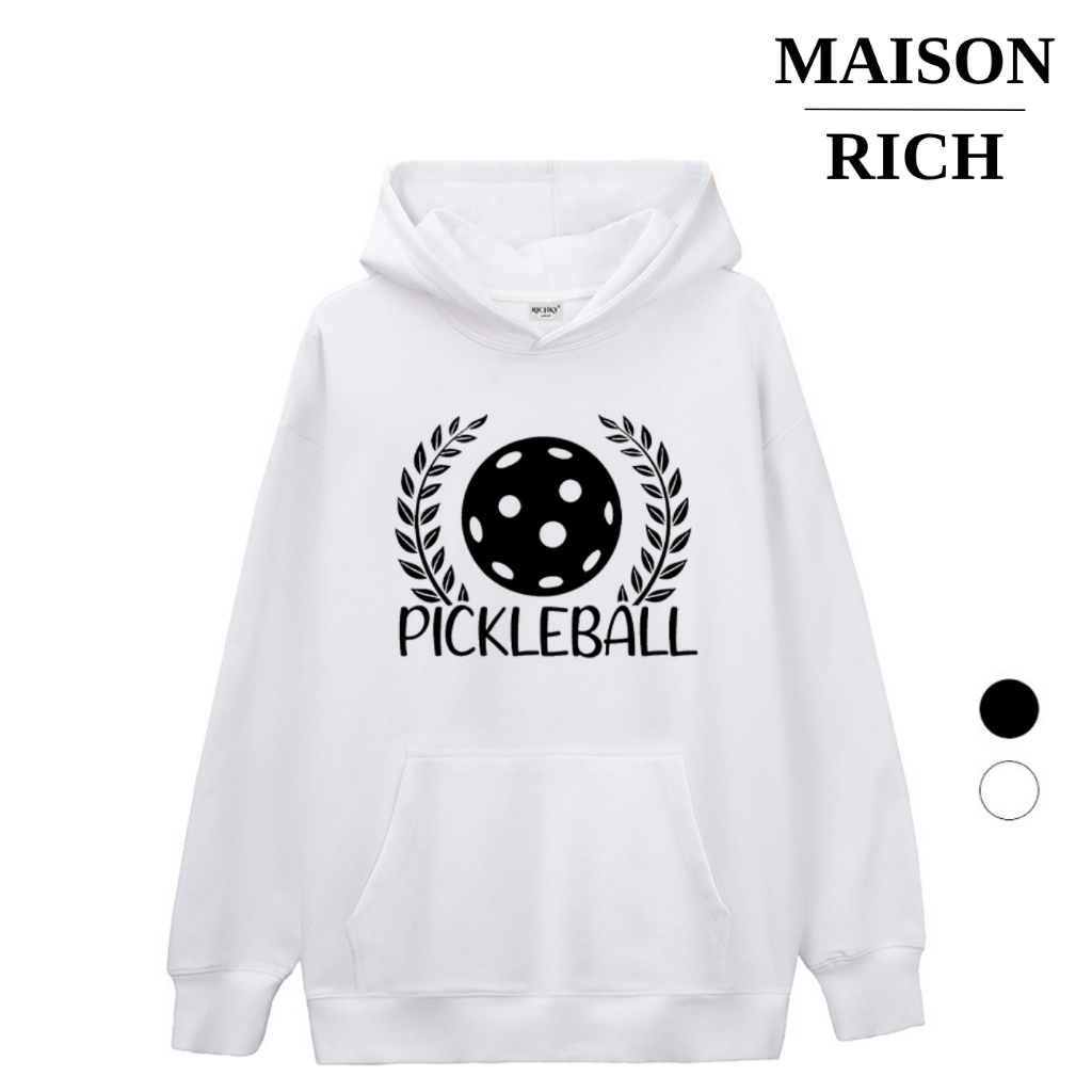 Áo Hoodie Maison Rich Premium Nỉ Pickleball Champion Laurel Victory Sporty Collection