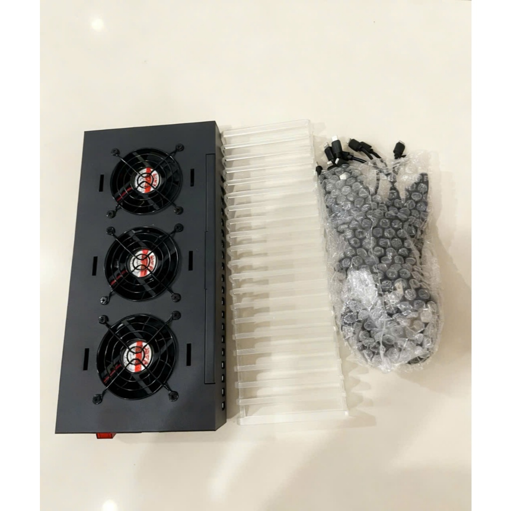 Box Phone Farm iPhone 20 Cổng – Khung Thép Tản Nhiệt, Cấp Nguồn Ổn Định