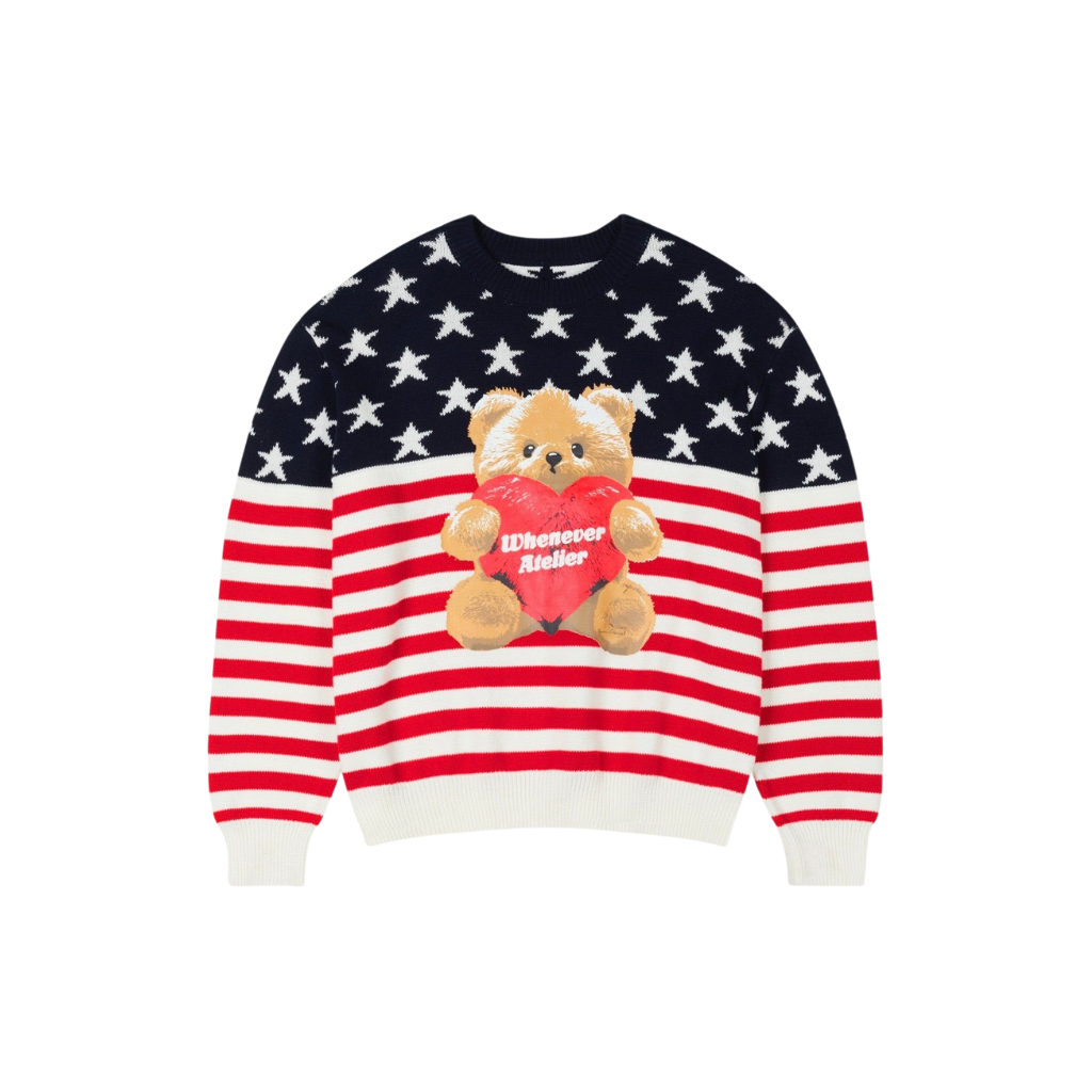 WHENEVER Áo Sweater Whenever Star Bear