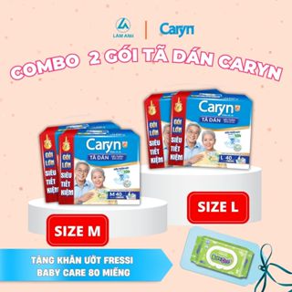 [+4 MIẾNG/GÓI] Combo 2 tặng khăn ướt 80m Tã Dán Caryn người già gói lớn tiết kiệm/ tã dán An Tâm