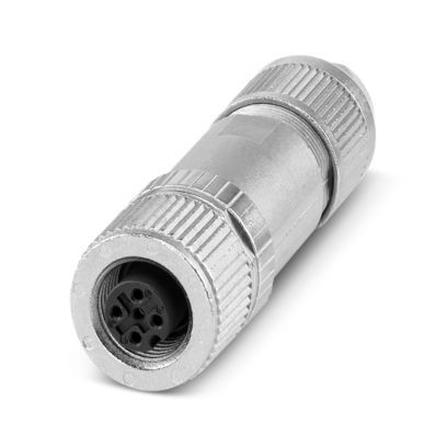 Đầu nối đa năng (Universal Connector), 5 chân, có chống nhiễu (shielded), Ổ cắm thẳng M12, mã hóa lo