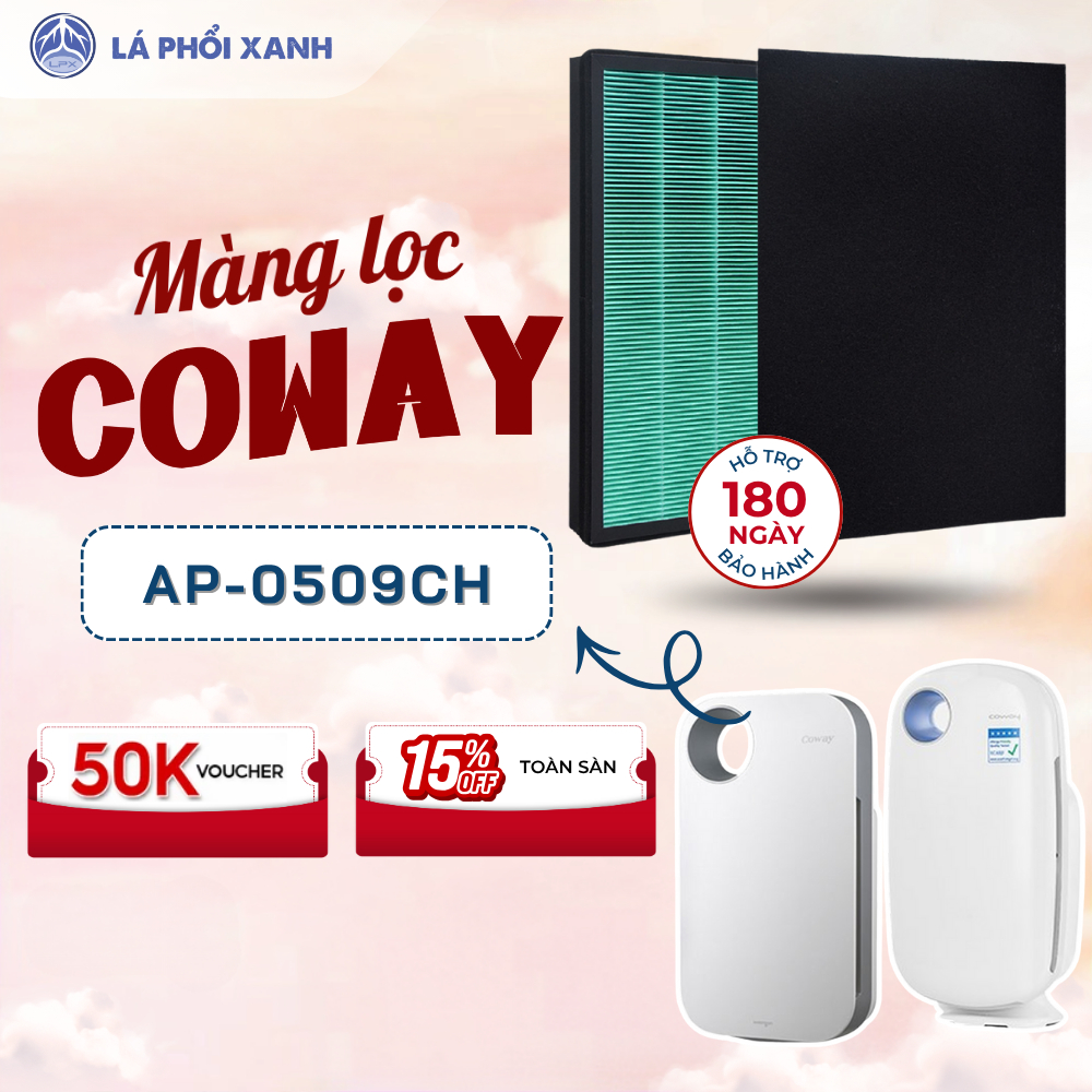 Màng Lọc Coway AP-0509DH, Màng lọc không khí Coway, bộ lọc không khí, lõi lọc không khí Coway