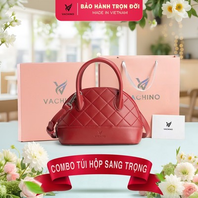 COMBO Hộp quà (Túi đeo chéo da nữ size 21 TX049 + Hộp + Túi Giấy + Túi rút đựng sản phẩm + Thiệp viết lời chúc)