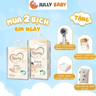 (Combo quà 2 bịch) Tã/bỉm Gooby Extra mềm mại, chống tràn,khô thoáng và siêu thấm hút đủ size cho bé 4-30KG