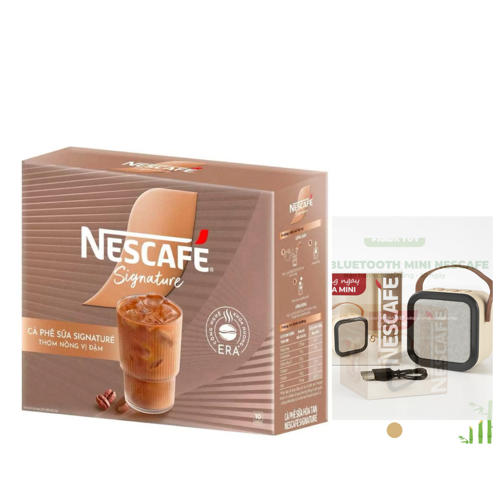 [TẶNG LOA mini] Cà phê sữa Nescafe Signature đậm vị 280g