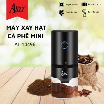 Máy Xay Hạt Cà Phê Mini Sạc Pin Tùy Chỉnh Độ Mịn Máy Xay Cà Phê Nguyên Chất ALIZZ 14496