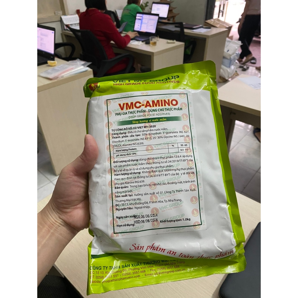 1 Kg VMC IG tẠO VỊ ngọt và đạm cho sản phẩm .