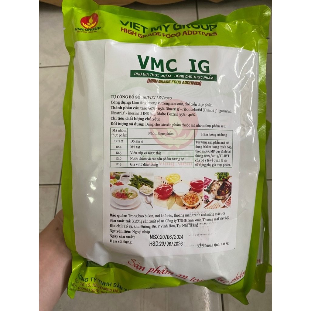 1kg VMC IG TẠO VỊ NGỌT HẬU CHO THỰC PHẨM .