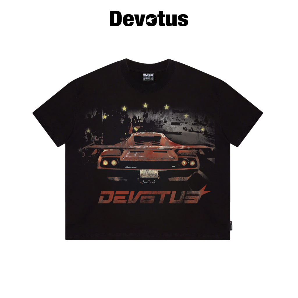 [NEW] ÁO THUN 100% COTTON 300GSM IN LỤA TRAME BOXY DEVOTUS LOCAL BRAND - LAMBORGHINI TEE