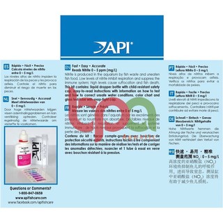 BỘ KIỂM TRA NITRITE API NO2- TEST KIT | ĐO CHẤT LƯỢNG NƯỚC HỒ THỦY SINH