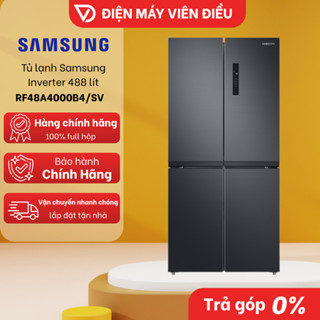 Tủ lạnh Samsung Inverter 488L RF48A4000B4/SV –  tiết kiệm điện, sang trọng [FREESHIP NGHỆ AN]