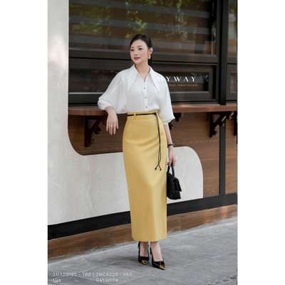 Áo Sơ MI Trắng Công Sở Nữ MY WAY Tay Bông Form Suông Cao Cấp 2MA03195