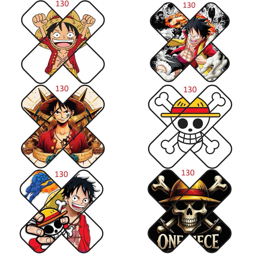 Tem dán sticker chữ X ONE PIECE nhiều hình