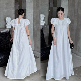  LuTa | đầm tay bồng khoét lưng sau 