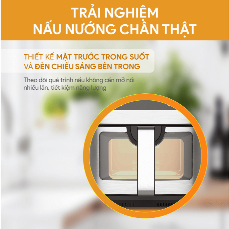 Nồi Chiên Không Dầu BlueStone AFB-5886 9 Lít 1800W