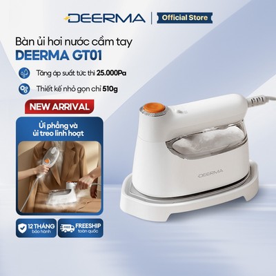 Bàn ủi hơi nước Deerma GT01 đa năng ủi khô và ủi hơi nước 2in1 kiểm soát gia nhiệt thông minh - Bảo hành 12 tháng