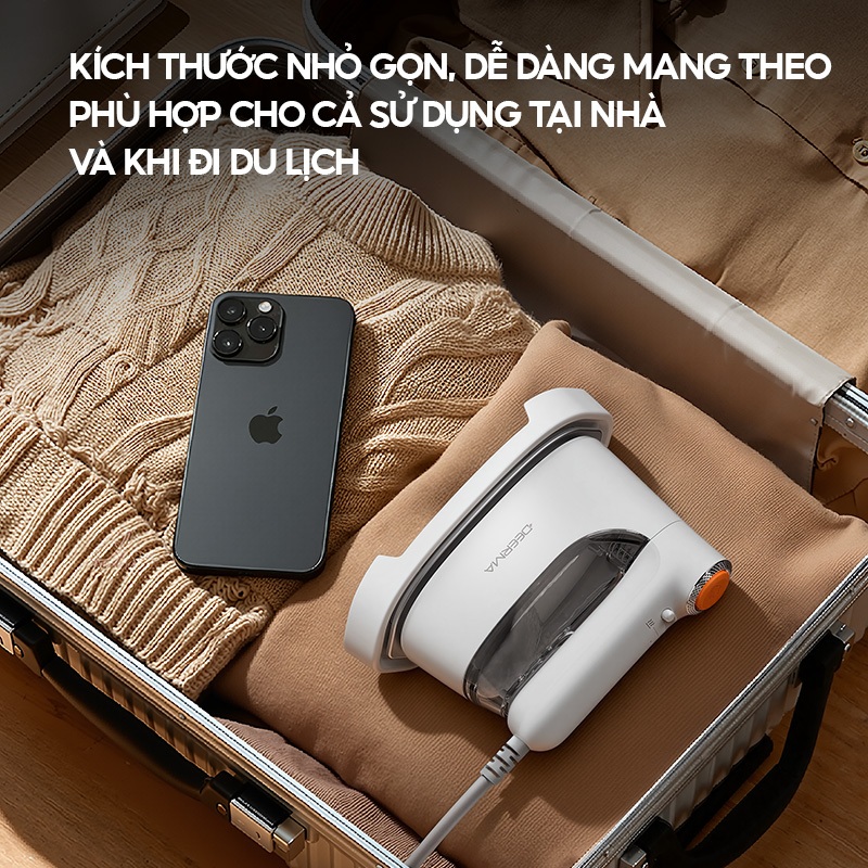 Bàn ủi hơi nước Deerma GT01 đa năng ủi khô và ủi hơi nước 2in1 kiểm soát gia nhiệt thông minh - Bảo hành 12 tháng | BigBuy360 - bigbuy360.vn