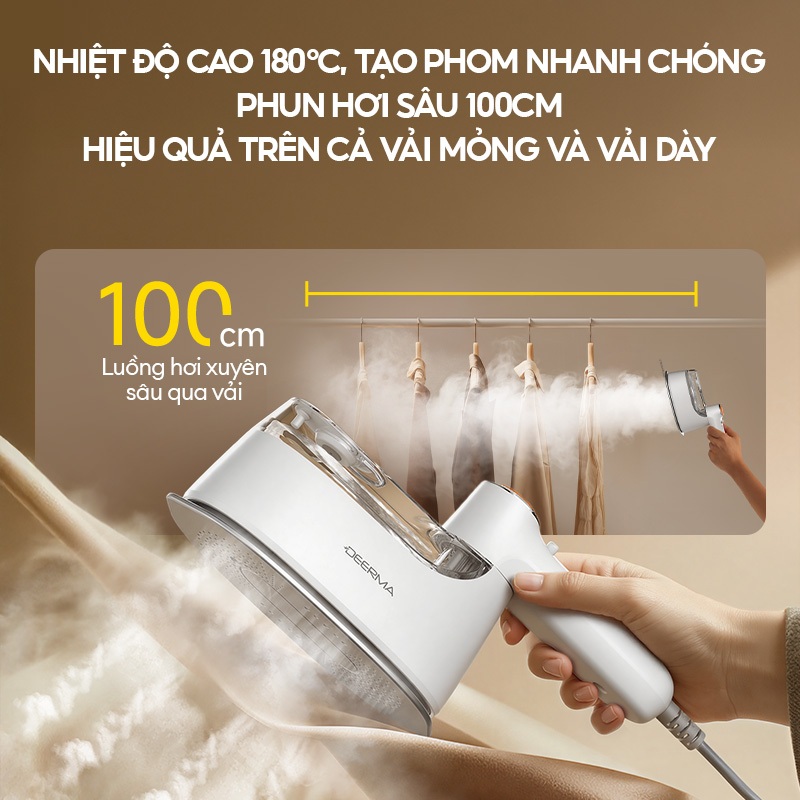 Bàn ủi hơi nước Deerma GT01 đa năng ủi khô và ủi hơi nước 2in1 kiểm soát gia nhiệt thông minh - Bảo hành 12 tháng | BigBuy360 - bigbuy360.vn
