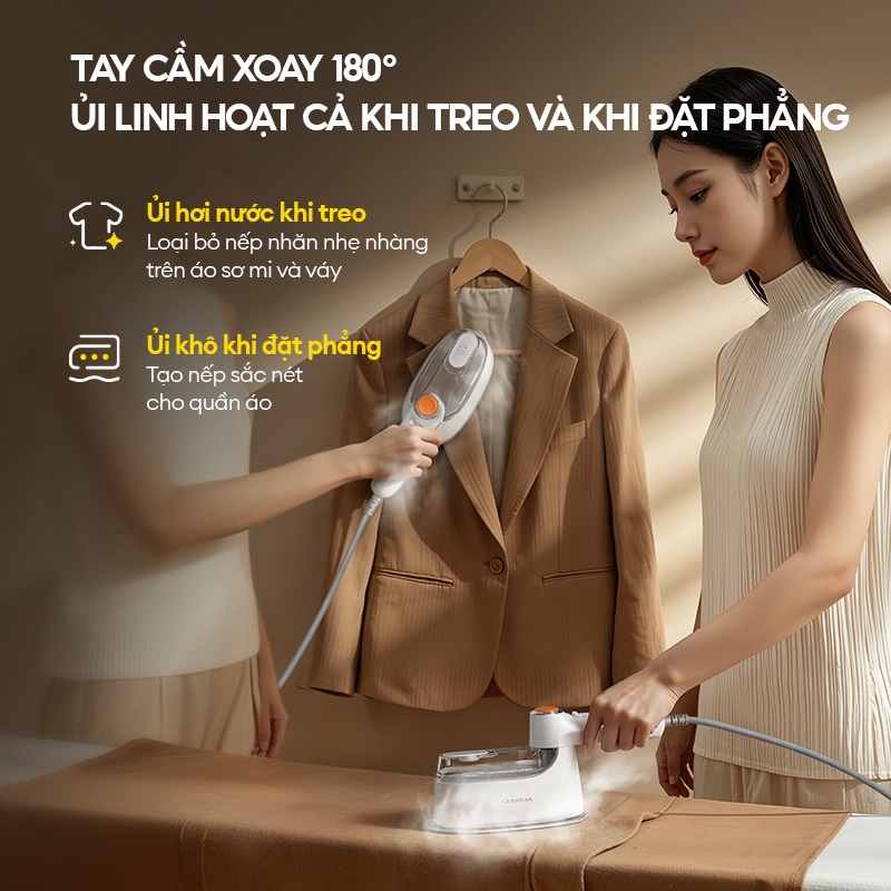 Bàn ủi hơi nước Deerma GT01 đa năng ủi khô và ủi hơi nước 2in1 kiểm soát gia nhiệt thông minh - Bảo hành 12 tháng | BigBuy360 - bigbuy360.vn