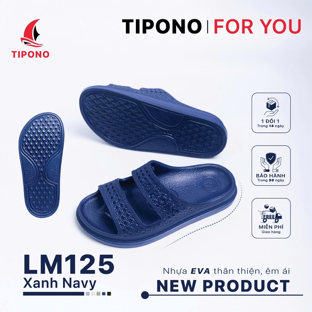 Dép EVA TIPONO LM125 – Chống Trượt, Êm Chân, Cực Thời Trang, Một Đôi Dép – Mọi Phong Cách