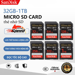  Thẻ nhớ SDHC SDXC Sandisk Extreme Pro 32GB 64GB 128GB V30 U3 C10 UHS-I upto 200MB s 