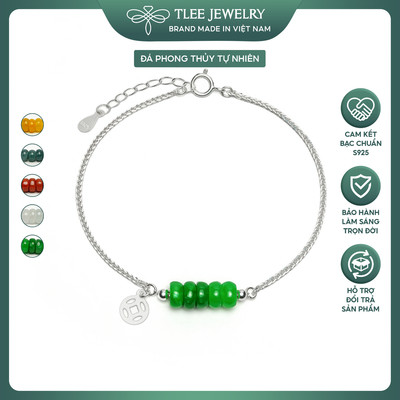 Vòng tay bạc nữ TLEE bạc 925 kim tiền mix ngũ điếu, tặng kèm hộp và nước rửa bạc 50ML LT0418