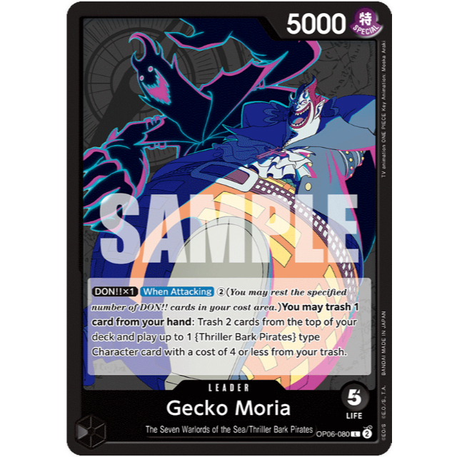 [Thẻ bài OnePiece] OP06-080 | L | LEADER Gecko Moria