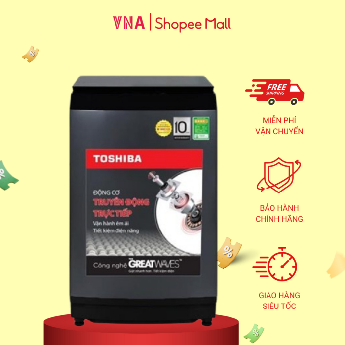 Máy giặt Toshiba Inverter 15 kg AW-DM1600LV(SG) - Chính hãng bảo hành 24 tháng