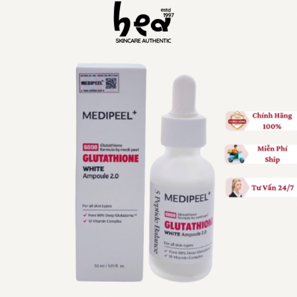 [Chính Hãng] Serum Trắng Da MediPeel - tinh chất Medi peel Glutathione White Ampoule Serum 30ml