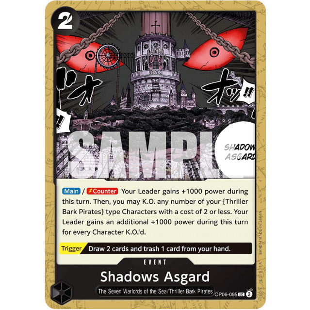 [Thẻ bài OnePiece] OP06-095 | UC | EVENT Shadows Asgard