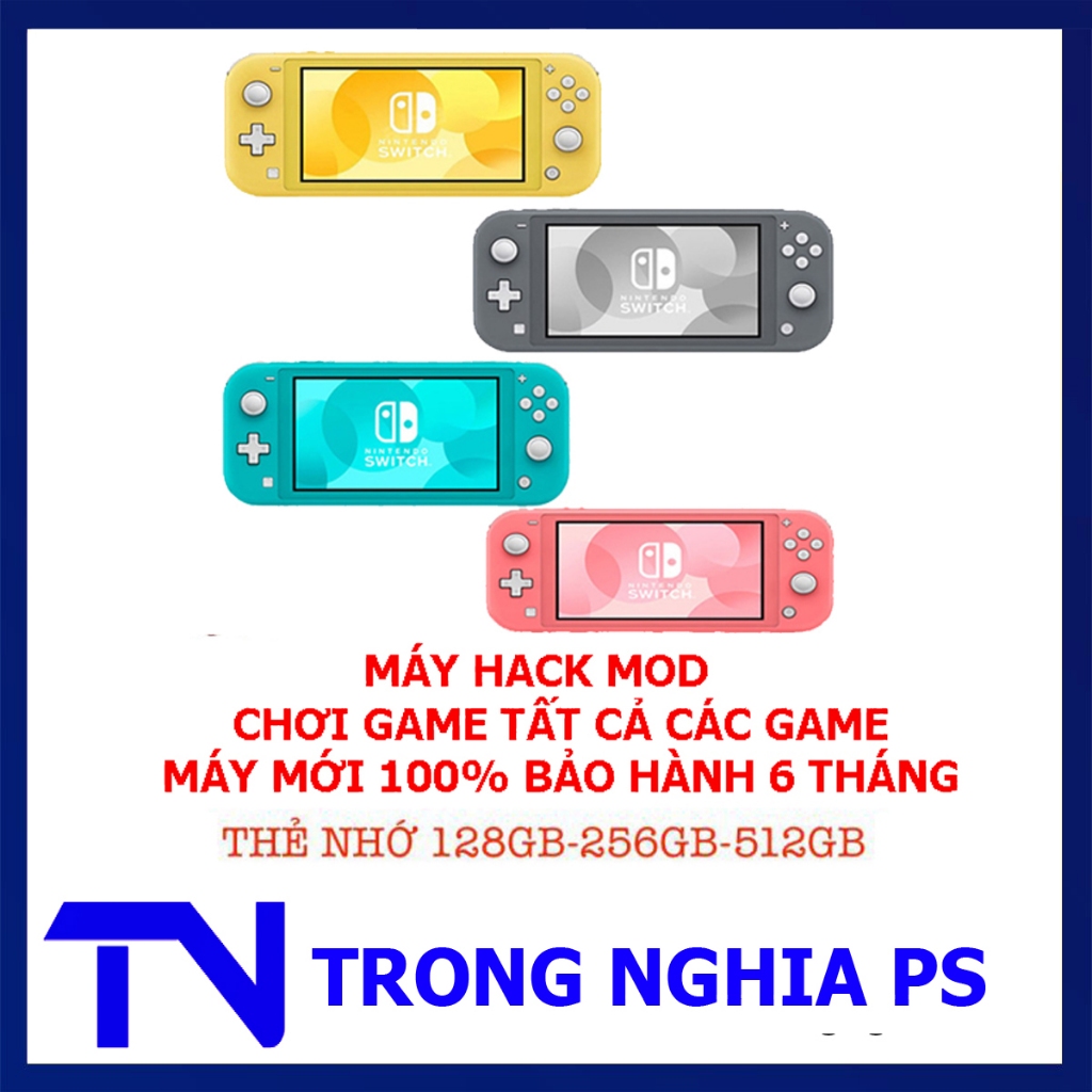Máy Nintendo Switch Lite Hack Mod chơi full game - Hàng chính hãng Nintendo