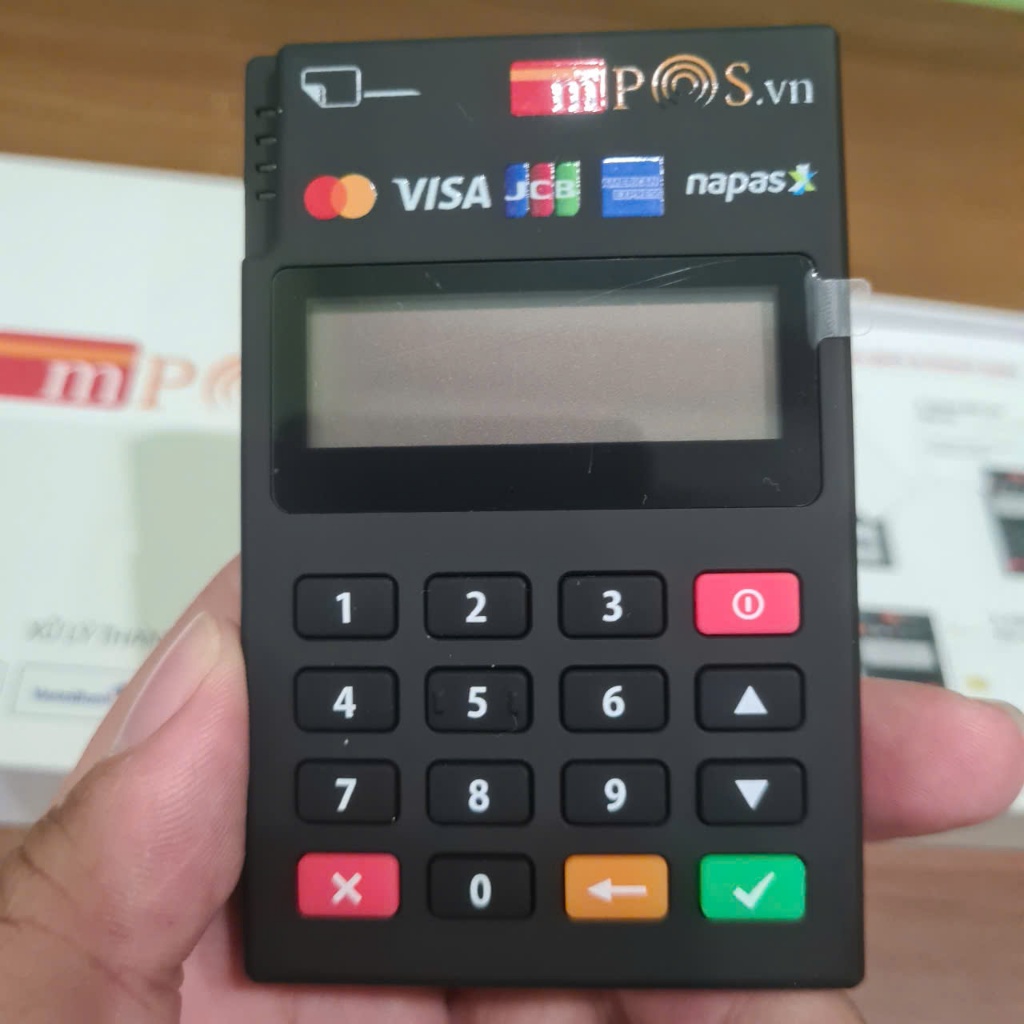 [THANH LÝ] Máy quẹt thẻ Mpos ATM - Visa - Mastercard tích hợp chức năng trả góp kết nối Bluetooth vớ