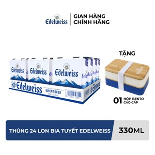  HỎA TỐC HCM - Thùng 24 lon Bia Tuyết - Edelweiss 330ml lon 